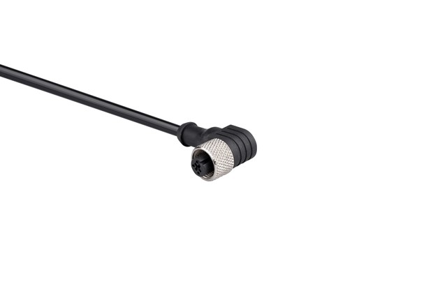 PVC Cable 5m M12*3 Female 90 Degree M12 Connector Cable